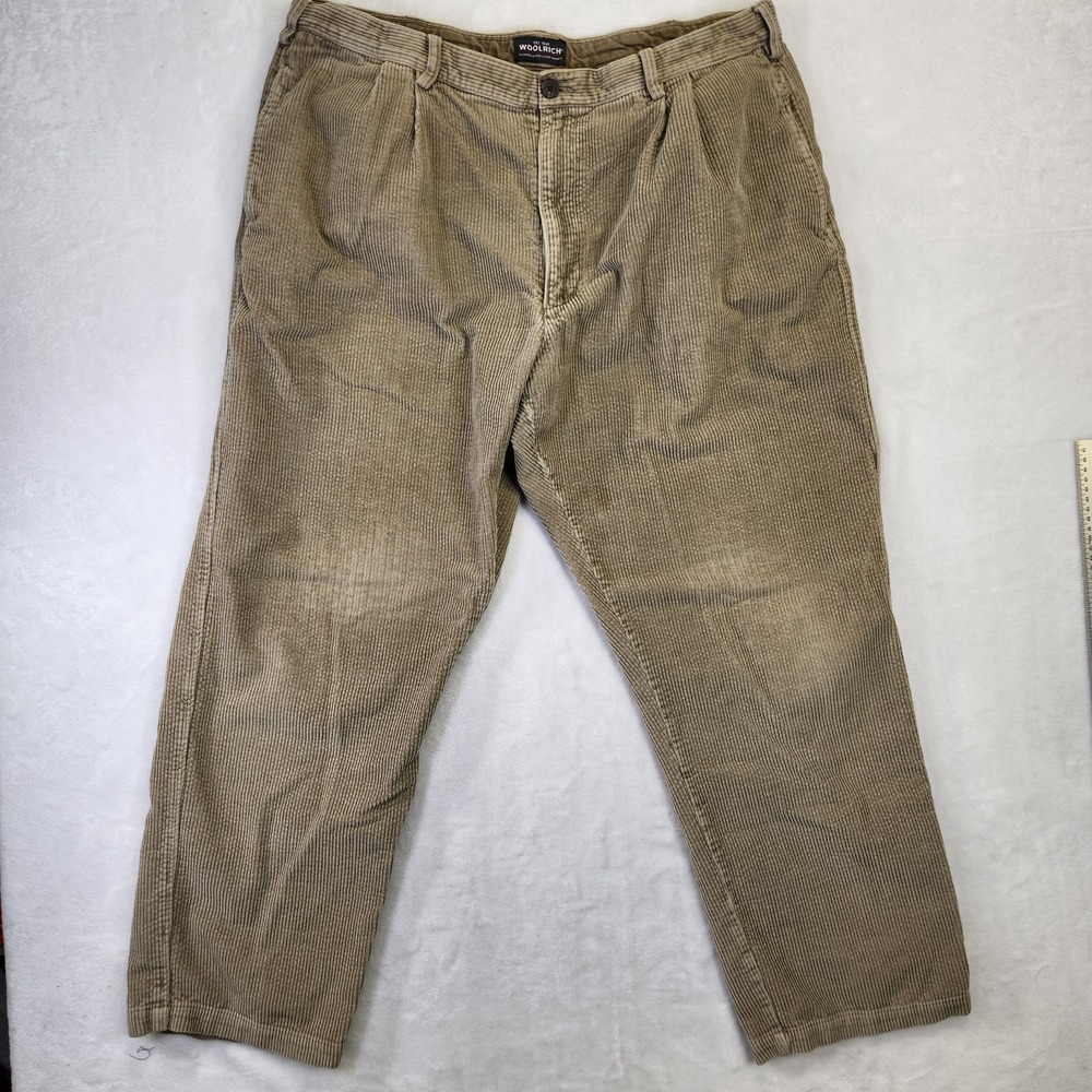 Woolrich‎ Mens Corduroy Pants Khaki Size 40x32 Outdoor Casual Workwear